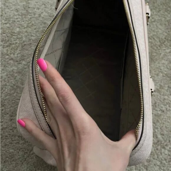 🆕NWOT Michael Kors Large Logo Weekender Bag • Light Powder Blush - Picture 7 of 9